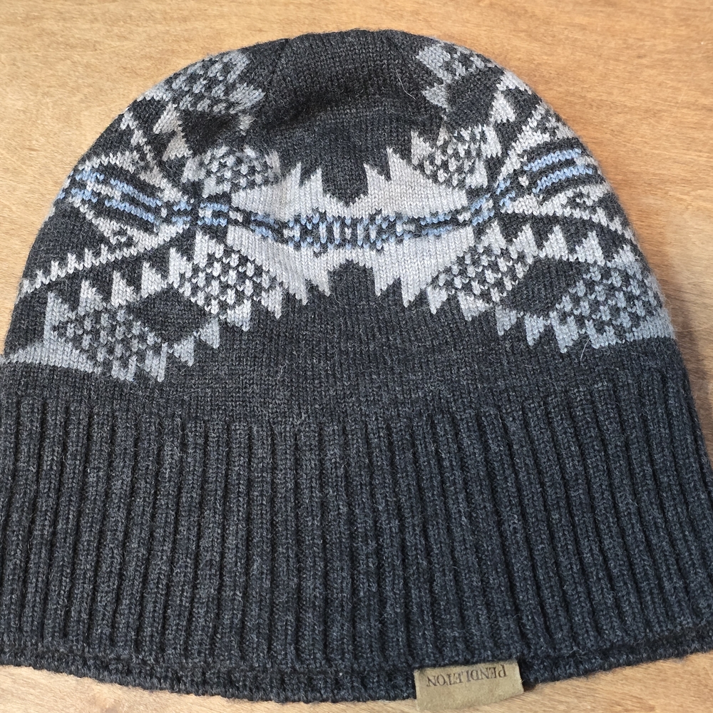 Pendleton Black and Gray Knit Hat